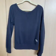 お値下げ　Abercrombie & Fitch トレーナー S 紺