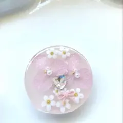 No.2743ハンドメイド レジンヘアゴム ドライフラワー 猫ちゃん - メルカリ