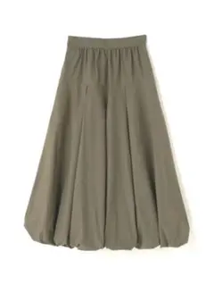 切替タックバルーンスカート NATURAL BEAUTY BASIC カーキ　S
