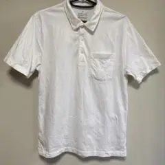 【無印良品】ホワイト 洗いざらし鹿の子ポロシャツ Sサイズ