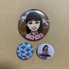 佐藤晴美　E-girls Flower 缶バッジ