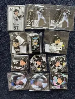千葉ロッテマリーンズ　小川　応援グッズセット ガチャ