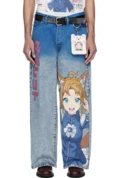 新品未使用】doublet ダブレット アニメ ペイント デニム Blue - メルカリ