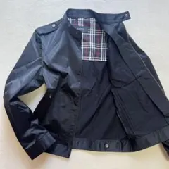美品　バーバリーブラックレーベル ライダース ナイロン ジャケット Lサイズ