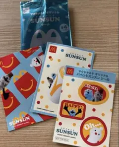 マクドナルド オリジナル パペットスンスン シールセットC