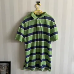 Polo by Ralph Lauren 緑と紺のポロシャツ L