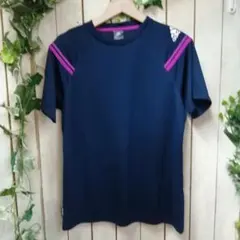 MK588★adidas ネイビー Tシャツ★サイズL