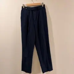 DRISKIP ネイビー カジュアルパンツ ウエストゴム タック入り　サイズMのサムネイル
