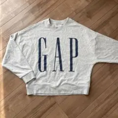 お値下げ中♡GAP裏毛ロゴスウェットXSライトグレー/ドルマン