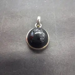 ブラックスター シルバー925 ペンダントネックレス トップ No.1605 