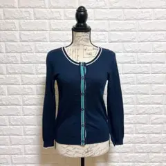 『SOUP』スープ【9】カーディガン ネイビー ワールド レディース