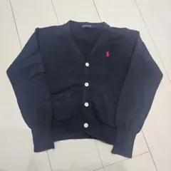 Ralph Lauren ネイビー Vネックカーディガン 110