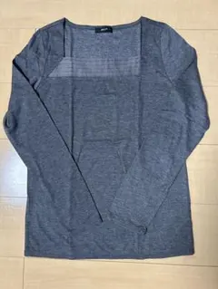 COMME CA ISM ダークグレー カットソー ロンT