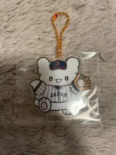 タイトーくじ　サンリオ　侍ジャパン　F賞　アクリルキーホルダー　はなまるおばけ