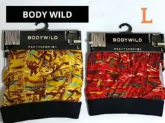 新品⭐L⭐BODY WILD ボクサーパンツ 2枚セット 吸汗速乾
