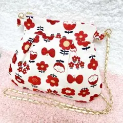 ハンドメイドバッグ【No.07】ショルダーバッグ グラニー 花 綺麗 ポシェット