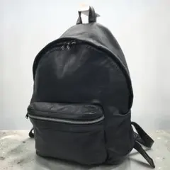 【希少】SAINT LAURENT オールレザー リュックサック ブラックのサムネイル