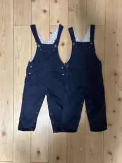 プチバトー サロペット 双子 お揃い 2着