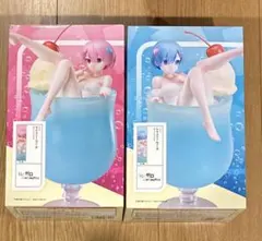 リゼロ　ラム　フィギュア　クリームソーダ　29体　セット　ラウンドワン限定 リゼロ レム ラム クリームソーダ 1／7スケールフィギュア ラウンド