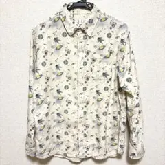 宇宙プリント 春秋　長袖シャツ レディース