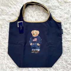 【新品タグ付】ポロラルフローレン エコバッグ ナイロン ポロベア ネイビー
