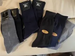 紳士ソックス、7足　（Burberry、YSLなど）