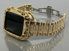 2d アップルウォッチ　ステンレスベルト キラキラ　Apple Watchバンド