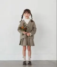 riziere♡セットアップ　130サイズ　カーキベージュ