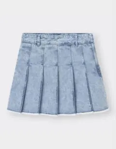 【専用】GU デニムローウエストプリーツミニスカート