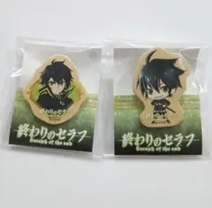 終わりのセラフ 百夜優一郎 グリッター缶バッジ➁ - メルカリ