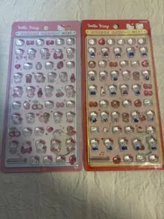 【正規品】ボンボンドロップシールmini ハローキティ　赤、ピンク2つセット