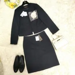 未使用タグ付き 3点セット 定価2.５万 SOUP セットアップ ネイビー M