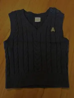 美*優様 baby GAP ベビーニットベスト ネイビー 70cm 6-12ヶ月