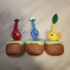 ピクミン　引っこ抜きぬいぐるみマスコット　全3種セット　プライズ品