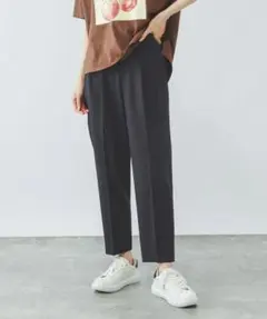 グローバルワーク　ウツクシルエットテーパードパンツ/494098　ネイビー