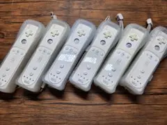 Wiiリモコンカバー付 6個セット Wiiコントローラー　任天堂【白】