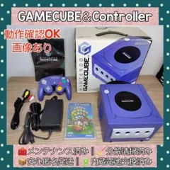 Nintendo ゲームキューブ バイオレット 箱付 コントローラー 取扱説明書