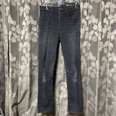 ⑥UNIQLO ダークグレー スキニーデニム 24インチ