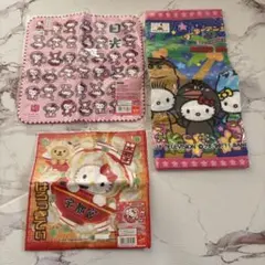 希少　レア　ビンテージ　平成レトロ　ハローキティ タオル　ハンカチ　ご当地