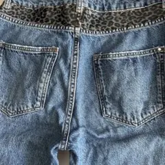 ZARA BASIC Z1975 デニム レオパード柄ウエスト