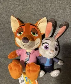ズートピア2 ニック　ジュディ　ペアぬいぐるみ