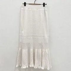 美品✨ナイスクラップ/ニットロングスカート/F/マーメイド フレア