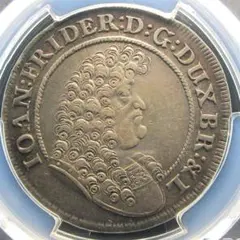 1698 ハンガリー 1/2ターラー銀貨 レオポルド1世 NGC コイン - メルカリ