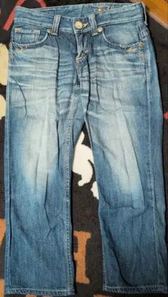 エドウィン刺繍入り青デニムパンツ　Ｓ