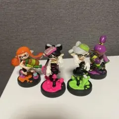 【初期化済】スプラトゥーン amiibo キャラクター 4体セット