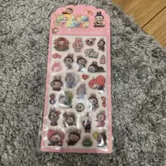 ラブブ風ぷっくりシール ボンボンドロップシール