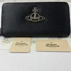 新品同様‼️ 現行　ヴィヴィアンウエストウッド　長財布　オーブ　ラウンドファスナー
