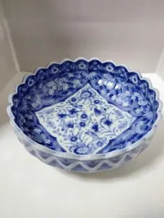 大判皿　龍峰　白×青　新品 2025年最新】龍峰窯 大皿の人気アイテム - メルカリ