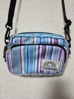 【Coleman 】ショルダーバッグ　マルチストライプのサムネイル