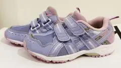 アシックス　ラメ入りスニーカー　ピンク×パープル　17.5センチ